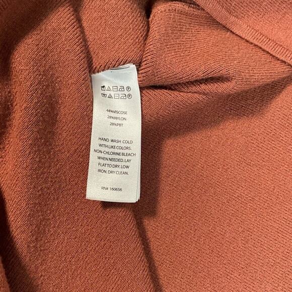 Rachel Zoe Midi Brown Sweater Dress Slit on the Leg Body Con Size Small Stretch - Picture 7 of 11